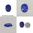 LAPIS LAZULI Gemstone Carving : Natural Untreated Unheated Blue Lapis Hand Carved Scarabs