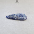 Blue Sapphire Gemstone Carving : 58.00cts Natural Untreated Unheated Blue Sapphire Hand Carved Triangle Shape 43*37mm