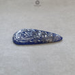 Blue Sapphire Gemstone Carving : 70.00cts Natural Untreated Unheated Blue Sapphire Hand Carved Triangle Shape 46*39mm