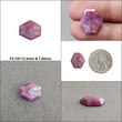 Sapphire TRAPICHE Normal Cut : Natural Untreated Raspberry Pink Sheen Sapphire Gemstone 6Ray Trapiche Hexagon Shape