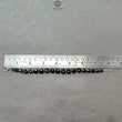 Chrome Diopside Gemstone Beads Bracelet : 11.59gms Green Chrome Diopside 925 Sterling Sliver Beaded Bracelet Checker Cut Bracelet 8"