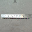 Quartz & Sapphire Gemstone Beads Bracelet : 8.59gms Green Quartz Pink Sapphire 925 Sterling Sliver Beaded Bracelet Checker Cut Bracelet 8"