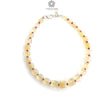 Opal & Ruby Beads Bracelet : 4.10gms 925 Sterling Silver Yellow Opal And Red Ruby Gemstone Briolette Cushion Checker Cut 8"