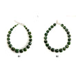 Chrome Diopside Gemstone Beads Bracelet : Green Chrome Diopside 925 Sterling Sliver Beaded Bracelet Checker Cut Bracelet
