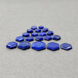 LAPIS LAZULI Gemstone Normal Cut : 73.30cts Natural Untreated Unheated Blue Lapis Hexagon Shape 9*8mm - 20*17mm 19pcs Lot