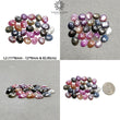 Multi Sapphire Gemstone Rose Cut : Natural Untreated Unheated Sapphire Multi Color Egg Shape 25pcs Lot