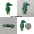Green QUARTZITE Gemstone Carving : Natural Untreated Unheated Quartzite Hand Carved SEA HORSE Sculpture 1pcs