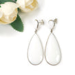 White Rhinestone Earrings