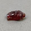 Cinnamon HESSONITE Garnet Gemstone Carving : 11.80cts Natural Untreated Hessonite Hand Carved BUDDHA 18*12mm (With Video)