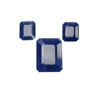 Sapphire Gemstone Normal Cut : 36.15cts Natural Untreated Blue Sapphire Cushion Shape 12*10mm - 20*15mm 3pcs