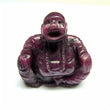 LAUGHING BUDDHA RUBY Gemstone Figurine : 162cts Natural Untreated Exclusive Red Ruby Gemstone Hand Carved Figurine Sculpture 32*19*16(h) mm