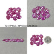 Sapphire Gemstone Rose Cut : Natural Untreated Unheated Raspberry Pink Sapphire Uneven Shape 10pcs Sets