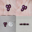 Star Ruby Gemstone Cabochon : Natural Untreated Unheated Red 6Ray Star Ruby Oval Shape 3pcs & 5pcs Sets
