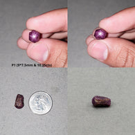 Star Ruby Gemstone WAND : Natural Untreated Raw Ruby Specimen Rough Uneven Shape Wand