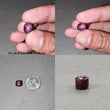 Star Ruby Gemstone Cabochon : Natural Untreated Unheated Red 6Ray Star Ruby Oval Shape