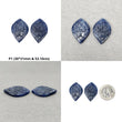 Blue Sapphire Gemstone Carving : Natural Untreated Unheated Blue Sapphire Hand Carved Uneven Shape