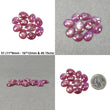 SAPPHIRE Gemstone Rose Cut : Natural Untreated Unheated Raspberry Sheen Pink Sapphire Uneven Shape Sets