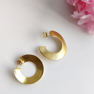 Handmade Brass Earring : 1.25