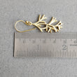Handmade Brass Earring : 3.5*2 CM 18k Gold Plated 8.00GMS Brass Boho Style Root Textured Hook Earring Gift For Her