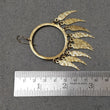 Handmade Brass Earring : 2.25" Waterproof Plated 12.00GMS Brass Boho Style Drop Dangle Leaf Hook Earring Gift For Her