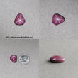 Johnson Star Ruby Gemstone Cabochon : 20cts - 38cts Natural Untreated Unheated 6Ray Star Ruby Hexagon Shape