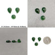 Serpentine Amazonite & Smoky Quartz Gemstone Cabochon : Natural Untreated Unheated Leaf And Bullet Shape Set For Jewelry