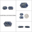 BLUE SAPPHIRE Gemstone Carving : Natural Untreated Unheated Sapphire Hand Carved Bird & Fish Sculpture
