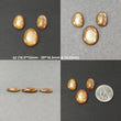 YELLOW Fire MOONSTONE Gemstone Cabochon : Natural Untreated Unheated Moonstone Egg Uneven Shape 3pcs