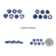 Sapphire Gemstone Normal Cut : Natural Untreated Unheated Blue Sapphire Cushion Heart Round Shape Lots