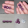 Star Ruby Gemstone Cabochon : Natural Untreated Unheated Red 6Ray Star Ruby Oval Shape 3pcs Sets