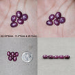 Star Ruby Gemstone Cabochon : Natural Untreated Unheated Red 6Ray Star Ruby Oval Shape 4pcs & 5pcs Sets