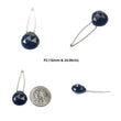 Blue Sapphire Gemstone Rose Cut Loose Beads : Natural Untreated Sapphire Both Side Faceted Heart Shape Beads
