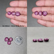 Johnson Mines Star Ruby Gemstone Cabochon : Natural Untreated Unheated Red 6Ray Star Ruby Hexagon Shape 3pcs Sets