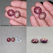 Johnson Mines Star Ruby Gemstone Cabochon : Natural Untreated Unheated Red 6Ray Star Ruby Oval Shape