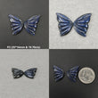 LABRADORITE Gemstone Carving : Natural Untreated Unheated Labradorite Hand Carved Butterfly Sets