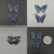 LABRADORITE Gemstone Carving : Natural Untreated Unheated Labradorite Hand Carved Butterfly And Angel Wings Sets