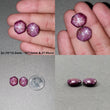 Johnson Mines Star Ruby Gemstone Cabochon : Natural Untreated Unheated 6Ray Star Ruby Hexagon Shape 2pcs Sets