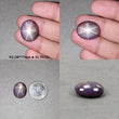 Star Ruby Gemstone Cabochon : 22cts - 32cts Natural Untreated Unheated 6Ray Purple Star Ruby Oval Shape