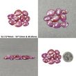 SAPPHIRE Gemstone Rose Cut : Natural Untreated Unheated Raspberry Sheen Pink Sapphire Uneven Shape Sets