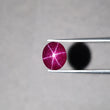 Star Ruby Gemstone Cabochon : 3.45cts Natural Untreated Unheated Red 6Ray Star Ruby Oval Shape 9.5*8mm