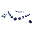 Blue Sapphire Gemstone Normal Cut : 145.25cts Natural Untreated Unheated Sapphire Pear Shape 8*10mm - 15*20mm 21pcs Sets For Jewellery