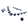 Blue Sapphire Gemstone Normal Cut : 161.50cts Natural Untreated Unheated Sapphire Oval Shape 8*10mm - 15*20mm 21pcs Sets For Jewellery