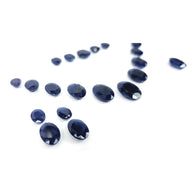 Blue Sapphire Gemstone Normal Cut : 161.50cts Natural Untreated Unheated Sapphire Oval Shape 8*10mm - 15*20mm 21pcs Sets For Jewellery