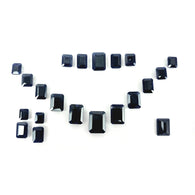 Blue Sapphire Gemstone Normal Cut : 224.75cts Natural Untreated Unheated Sapphire Cushion Shape 8*10mm - 15*20mm 21pcs Sets For Jewellery
