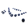 Blue Sapphire Gemstone Normal Cut : 166.70cts Natural Untreated Unheated Sapphire Oval Shape 8*10mm - 15*20mm 21pcs Sets For Jewellery