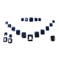 Blue Sapphire Gemstone Normal Cut : 261.00cts Natural Untreated Unheated Sapphire Cushion Shape 8*10mm - 15*20mm 21pcs Sets For Jewellery