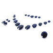 Blue Sapphire Gemstone Normal Cut : 167.50cts Natural Untreated Unheated Sapphire Oval Shape 8*10mm - 15*20mm 21pcs Sets For Jewellery