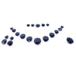 Blue Sapphire Gemstone Normal Cut : 167.50cts Natural Untreated Unheated Sapphire Oval Shape 8*10mm - 15*20mm 21pcs Sets For Jewellery