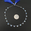 Rainbow Moonstone & Blue Sappjhire Gemstone Loose Beads : 20.60cts Natural Untreated Unheated Moonstone Pear Shape 5mm - 7mm