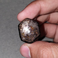 स्टार नीलम रत्न छड़ी: 154.50cts प्राकृतिक अनुपचारित सुनहरा भूरा चॉकलेट नीलम 6Ray स्टार कच्चे नमूना किसी न किसी छड़ी 36*21mm